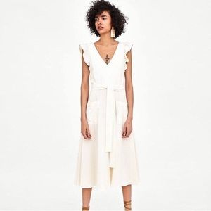 Zara White Linen dress